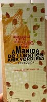 Amanida llenties amb verdures
