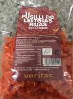 Fusili de lentejas rojas