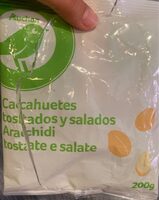 Cacahuetes tostados y salados