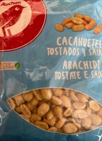 Cacahuetes tostados y salados