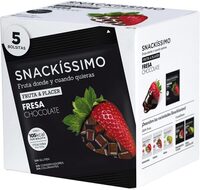 Snack fresa y chocolate