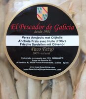 Anchois frais avec huile d'Olive