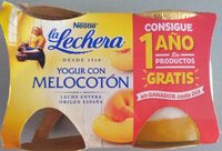 Yogur con melocotón