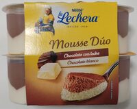 La Lechera Mousse Dúo: Chocolate con leche / Chocolate blanco