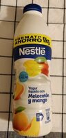 Yogur líquido con melocotón y mango