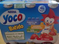 Yoco batido fresa