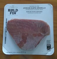 Rodaja de atún de aleta amarilla