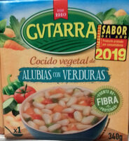 Cocido vegetal de alubia blanca con verduras