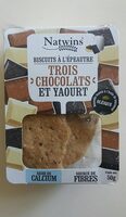 Biscuits à l'épeautre trois chocolats et Yaourt