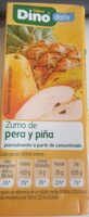 Zumo de pera y piña