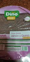 Pizza fresca jamón y queso