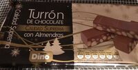 Turrón de chocolate con almendras