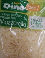 Queso fundido rallado con mozzarella