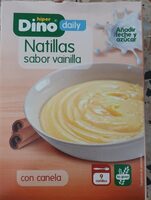 Natillas sabor vainilla con canela
