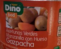 Aceitunas verdes manzanilla con hueso gazpacha