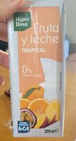 Fruta y leche tropical 0%