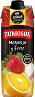 Bebida de zumo de naranja, uva, fresa y manzana