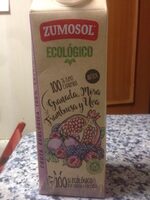 Zumosol Ecológico 100% Granada, Mora, Frambuesa y Uva