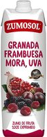 Granada, frambuesa, mora, uva