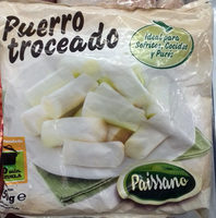 Puerro troceado