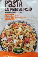 Pasta con pollo al pesto