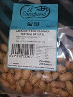 Cacahuete con cáscara tostado natural sin sal