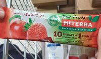 Barrita de fresas y manzana