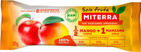 Barrita de frutas con mango y manzana sin gluten y sin lácteos