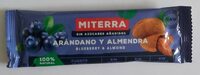 Barrita de arándano y almendra