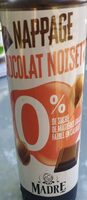 Nappage chocolat noisette 0% sucres