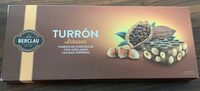 Turrón de chocolate con avellanas artesano