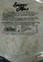 Super mex tortilla de trigo