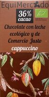 Chocolate con leche ecológico y de Comercio Justo cappuccino