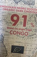 Pack of 3 Deal Blanxart 91% Congo Dark Chocolate 100G