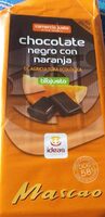 Chocolate negro con naranja