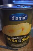 Rodaja de piña en su jugo