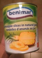 Pineapple slices in natural juices