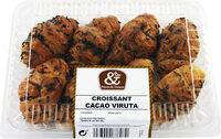 Croissants con virutas de cacao