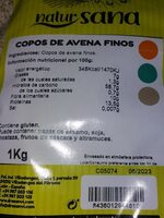 Copos de avena finos