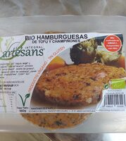 BIO hamburguesa de tofu y champiñones