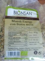 Muesli energy