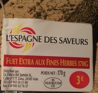 Fuet extra aux fines herbes 170g
