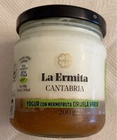 Yogur con mermefruta de ciruela verde