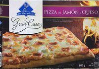 Pizza de jamón y queso