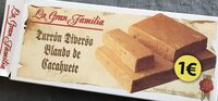 Turrón diverso blando de cacahuete