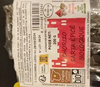 Chorizo sarta épicé biologique