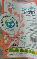 Gamba blanca cocida