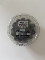 Pitted Black Olives with Garlic Cloves & Fresh Basil