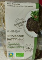 Bio veggie Patty Maxi, quinoa espirulina