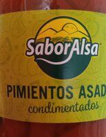 Pimientos asados en tiras condimentados